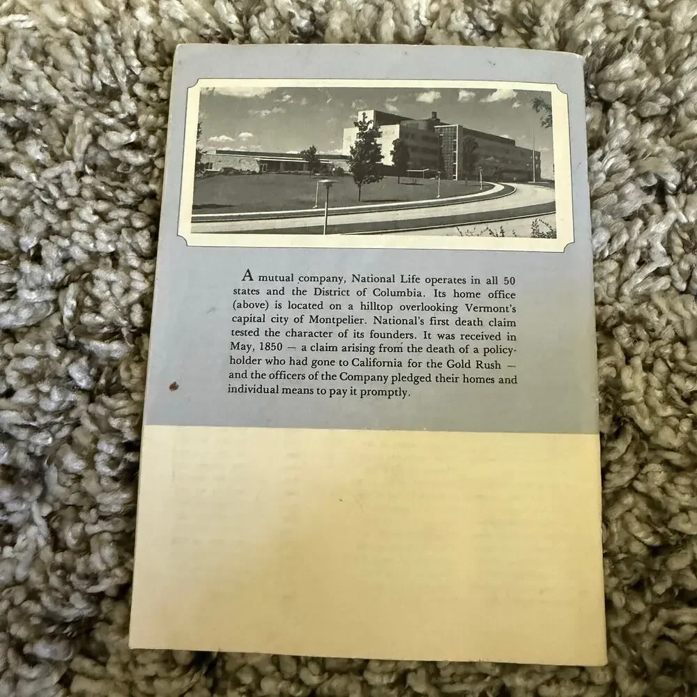 Our United States Paperback Book Booklet 1976 1981 National Life Insurance Co